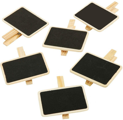kraftmasters 6 Pc Mini Retangle Chalkboard With Wooden Blackboard Clip For Message Board Signs Wedding Birthday Party Decorations Black Board(Black)
kraftmasters 6 Pc Mini Retangle Chalkboard With Wooden Blackboard Clip For Message Board Signs Wedding Birthday Party Decorations Black Board(Black)