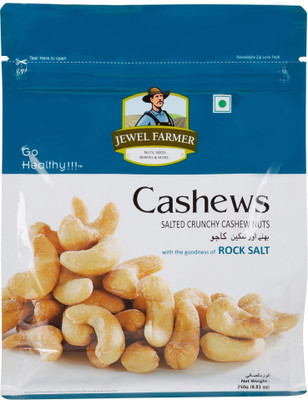 Jewel Farmer Roasted cashewnuts ( 250 g ) Roasted Gram(250 g, Pouch)