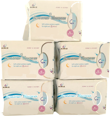 Tiens AirIz ACTIVE OXYGEN & NEGATIVEION RELEX SOFT COTTEN SANITARY NAPKIN FOR NIGHT USE -(40 PIECES) Sanitary Pad(Pack of 40)
Tiens AirIz ACTIVE OXYGEN & NEGATIVEION RELEX SOFT COTTEN SANITARY NAPKIN FOR NIGHT USE -(40 PIECES) Sanitary Pad(Pack of 40)