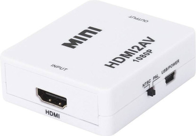 aplink HDMI to AV With USB 3RCA CVBs Composite Video Audio Converter Adapter Supporting PAL/NTSC with USB cable Media Streaming Device(White)
aplink HDMI to AV With USB 3RCA CVBs Composite Video Audio Converter Adapter Supporting PAL/NTSC with USB cable Media Streaming Device(White)