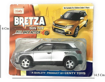 Tingoking Toy Bretza SUV Pull Back Action Miniature Toy (Silver - White)(Multicolor)
Tingoking Toy Bretza SUV Pull Back Action Miniature Toy (Silver - White)(Multicolor)