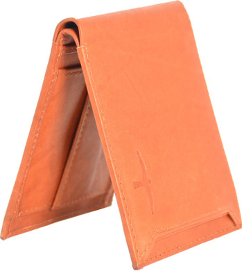 BULLFINCH Men Formal, Casual Tan Genuine Leather Wallet(3 Card Slots)