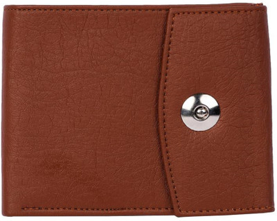 Flanker Men Brown Artificial Leather Wallet(5 Card Slots), B rown