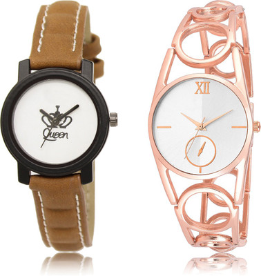 The Shopoholic Best Combo Pack White And Silver Dial Analog Watch For Girls Watches In Women Watch - For Women