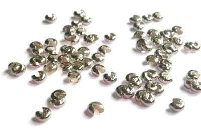 Aumni Crafts Jewellery Making Metal Iron Crimp Bead Covers 5mm Curved Silver Color (Pack of 100 pieces)
Aumni Crafts Jewellery Making Metal Iron Crimp Bead Covers 5mm Curved Silver Color (Pack of 100 pieces)