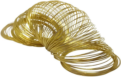 Aumni Crafts Jewelry Making Steel Memory Wires For Bracelets 60mm with 0.6mm Thickness - Bangle Size 2.6 Round Gold Color (Pack of 100)
Aumni Crafts Jewelry Making Steel Memory Wires For Bracelets 60mm with 0.6mm Thickness - Bangle Size 2.6 Round Gold Color (Pack of 100)