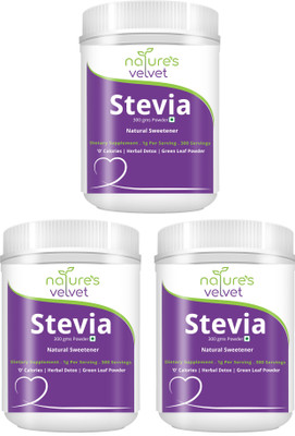 Natures Velvet Lifecare Stevia Leaf Powder, Natural Sweetener & Detox, 300Gms - Pack of 3 Sweetener(900 g, Pack of 3)
Natures Velvet Lifecare Stevia Leaf Powder, Natural Sweetener & Detox, 300Gms - Pack of 3 Sweetener(900 g, Pack of 3)