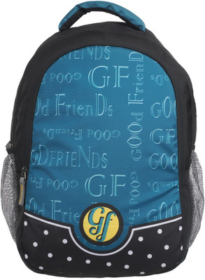 Good Friends Polyester Casual Laptop 30 Laptop Backpack(Black), Sky blue