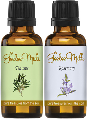 Geeleemitti Pure Rosemary & Tea Tree Essential Oil Combo Pack of 2 x 30ml(60 ml)
Geeleemitti Pure Rosemary & Tea Tree Essential Oil Combo Pack of 2 x 30ml(60 ml)