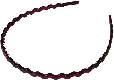 Sarah Thin 5 mm Gauge Pink Zig Zag Hair Band(Pink)