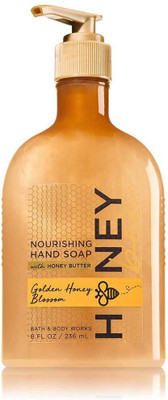 Bath & Body Works Golden Honey Blossom Nourishing Hand Soap with Honey Butter 8 fl.oz(236 ml, Pump Dispenser)
Bath & Body Works Golden Honey Blossom Nourishing Hand Soap with Honey Butter 8 fl.oz(236 ml, Pump Dispenser)
