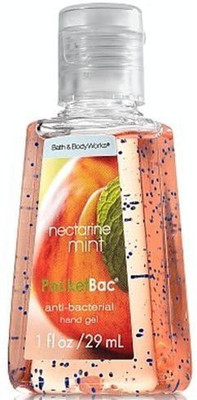 Bath & Body Works Nectarine Mint PocketBac Deep Cleansing Anti-Bacterial Hand Gel 1 oz (29 ml)(29 ml, Pump Dispenser)
Bath & Body Works Nectarine Mint PocketBac Deep Cleansing Anti-Bacterial Hand Gel 1 oz (29 ml)(29 ml, Pump Dispenser)