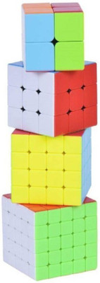 Miss & Chief High Speed Stickerless 2x2, 3x3, 4x4, 5x5 Magic Rubik Cube Combo Puzzle Game Toy(4 Pieces)
Miss & Chief High Speed Stickerless 2x2, 3x3, 4x4, 5x5 Magic Rubik Cube Combo Puzzle Game Toy(4 Pieces)