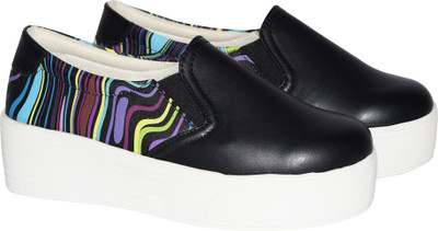 Trendy 2018 Slip On Sneakers For Women(Black