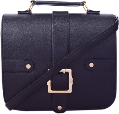 DN Enterprises Women Formal Blue Synthetic Leather Sling Bag