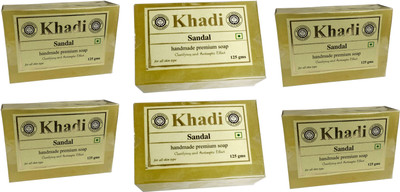 Khadi Shivalik Sandal Soap Pack of 6(875 g, Pack of 6)