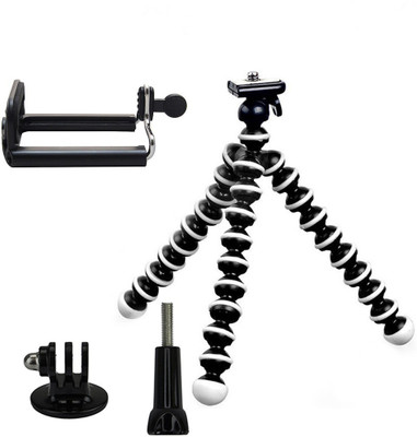 Taslar Gorilla Flexible with Mount & Long Tripod Kit(Black, White, Supports Up to 1200 g)
Taslar Gorilla Flexible with Mount & Long Tripod Kit(Black, White, Supports Up to 1200 g)