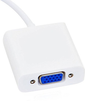 HOC TV-out Cable OLV_447O HDMI to VGA Cable compatible for laptop/PC/TV/Tablet/Projector/Xbox(White, For Computer)