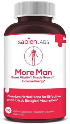 SAPIEN BODY More Man - Made In USA - Testosterone Booster Vegetarian Supplement(60 No)
SAPIEN BODY More Man - Made In USA - Testosterone Booster Vegetarian Supplement(60 No)