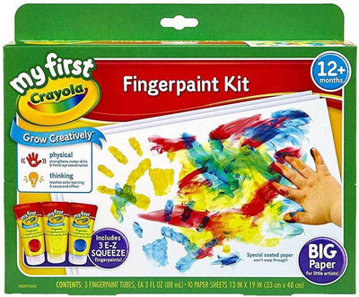 Crayola My First Fingerpaint Kit, Washable Paint, Gifts, Ages 1, 2, 3, 4, 5
Crayola My First Fingerpaint Kit, Washable Paint, Gifts, Ages 1, 2, 3, 4, 5