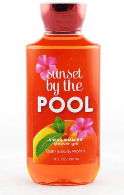 Bath & Body Works Sunset By the Pool, Shower Gel, Shea & Vitamin E, 10 Ounces(295 ml)