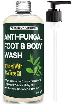 Pure Body Naturals Anti-Fungal Body and Foot Wash with Tea Tree Oil, 9 Fl. Oz.(266 ml)
Pure Body Naturals Anti-Fungal Body and Foot Wash with Tea Tree Oil, 9 Fl. Oz.(266 ml)