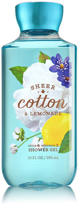 Bath & Body Works Signature Shower Gel Sheer Cotton & Lemonade(295 ml)