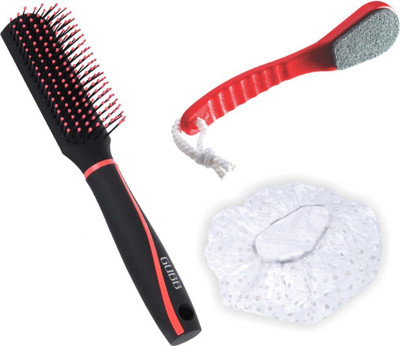 GUBB SKIN & HAIR CARE COMBO (Pedicure File Ceramic Stone, Styling Hair Brush & Shower Caps 4s) (Set of 3)
GUBB SKIN & HAIR CARE COMBO (Pedicure File Ceramic Stone, Styling Hair Brush & Shower Caps 4s) (Set of 3)