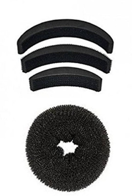 Confidence Hair Puff Set Of 3 And Hair Donut Bun Maker Accessories For Women And Girls For Hair Styling Use, Black Hair Accessory Set(Black) 
Confidence Hair Puff Set Of 3 And Hair Donut Bun Maker Accessories For Women And Girls For Hair Styling Use, Black Hair Accessory Set(Black)