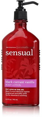 Bath & Body Works Aromatherapy Sensual Black Currant Vanilla Body Lotion /192 mL(195 ml)
Bath & Body Works Aromatherapy Sensual Black Currant Vanilla Body Lotion /192 mL(195 ml)