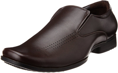 Bata Leo Men Synthetic Leather Slip On Shoes For Men(Brown