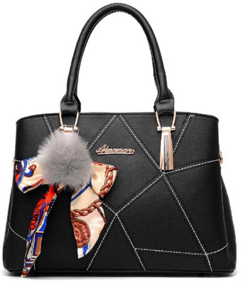 VISMIINTREND Women Casual Black PU Tote
