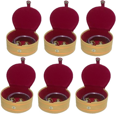 Addyz Combo Pack Of 6 Pieces Round Bangle small Box Travel Case jewellery Vanity Box(Maroon)
Addyz Combo Pack Of 6 Pieces Round Bangle small Box Travel Case jewellery Vanity Box(Maroon)