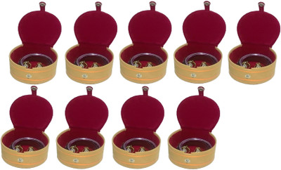 Addyz Combo Pack Of 9 Pieces Round Bangle small Box Travel Case jewellery Vanity Box(Maroon)
Addyz Combo Pack Of 9 Pieces Round Bangle small Box Travel Case jewellery Vanity Box(Maroon)