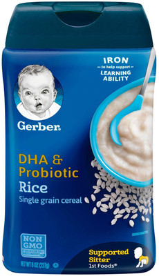 Gerber Rice Cereal DHA & Probiotic - 227g (8oz) Cereal(227 g, 6)