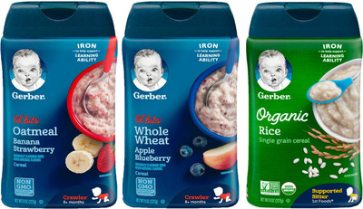 Gerber Cereal Combo 227g (8oz) (Pack of 3) - Assorted Options 38 Cereal(681 g, Pack of 3, 6)