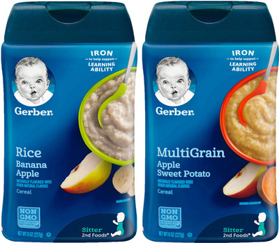 Gerber Cereal Combo 227g (8oz) (Pack of 2) - Rice & Banana Apple + Multigrain Apple Sweet Potato Cereal(454 g, Pack of 2, 6)
Gerber Cereal Combo 227g (8oz) (Pack of 2) - Rice & Banana Apple + Multigrain Apple Sweet Potato Cereal(454 g, Pack of 2, 6)