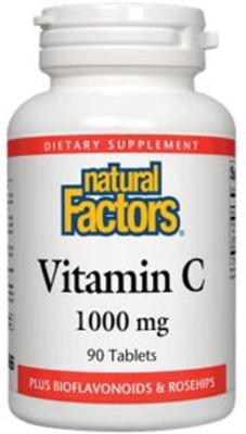 Natural Factors Vitamin C Plus Bioflavonoids and Rosehips - 1000 mg - 90 Tablets(90 No)
Natural Factors Vitamin C Plus Bioflavonoids and Rosehips - 1000 mg - 90 Tablets(90 No)