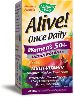 Nature's Way Alive! Once Daily Women 50+ Multi-Vitamin 60 Tablets(60 No)