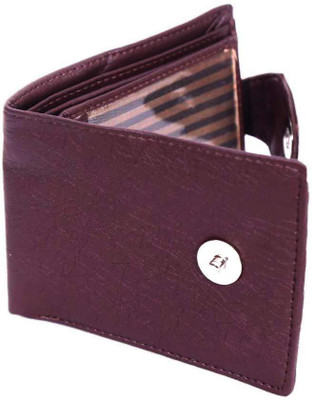 SHOPLINE Men Brown Artificial Leather Wallet(5 Card Slots)