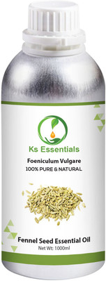 Ks Essentials 100% Pure Fennel Seed Essential Oil (Foeniculum Vulgare) Natural Therapeutic Grade(1000 ml)
Ks Essentials 100% Pure Fennel Seed Essential Oil (Foeniculum Vulgare) Natural Therapeutic Grade(1000 ml)
