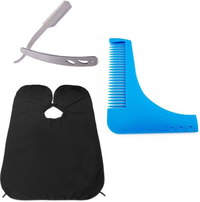 JAGTEK Combo Of Stainless Steel Shaving Razor / Beard Shaping & Styling Tool Comb / Beard Shaving Apron ( set of 3 )(Set of 3)
JAGTEK Combo Of Stainless Steel Shaving Razor / Beard Shaping & Styling Tool Comb / Beard Shaving Apron ( set of 3 )(Set of 3)