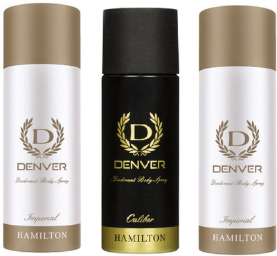 Denver imperial & caliber combo set of 3 Deodorant Spray - For Men(495 ml, Pack of 3)
Denver imperial & caliber combo set of 3 Deodorant Spray - For Men(495 ml, Pack of 3)
