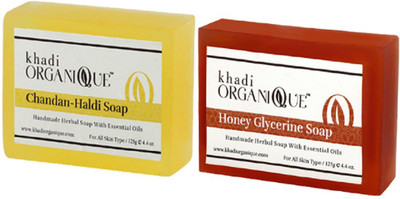 KHADI ORGANIQUE HANDMADE CHANDAN HALDI HONEY GLYCERINE SOAP COMBO PACK PACK OF 2 250 GM(250 g, Pack of 2)
KHADI ORGANIQUE HANDMADE CHANDAN HALDI HONEY GLYCERINE SOAP COMBO PACK PACK OF 2 250 GM(250 g, Pack of 2)