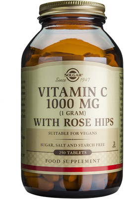 Solgar Vitamin C With Rose Hips 1000 mg 250 Tablets(250 No)
