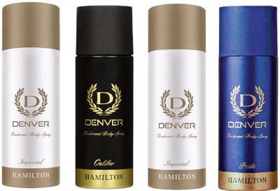 Denver imperial & caliber & pride combo set of 4 Deodorant Spray - For Men(660 ml, Pack of 4)
Denver imperial & caliber & pride combo set of 4 Deodorant Spray - For Men(660 ml, Pack of 4)