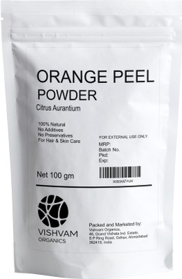 vishvam organics Orange Peel (Citrus Aurantium) Powder(100 g)
