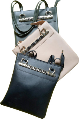 eweft Hand-held Bag(Beige, Green, Black), Beige;black;green