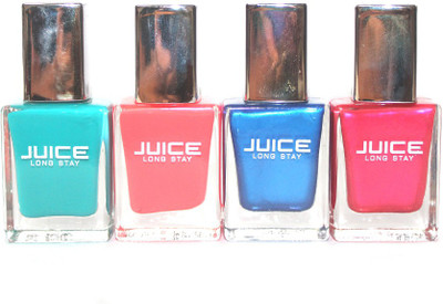 Juice combo of 4 Nail Police Arctic blue 65, Neon Pink 71, Blue Velvet 272, Bubblegum Pink 06(Pack of 4)
Juice combo of 4 Nail Police Arctic blue 65, Neon Pink 71, Blue Velvet 272, Bubblegum Pink 06(Pack of 4)
