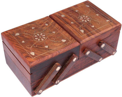 Martemporium Jewellery box 3 Vanity Box(Brown)